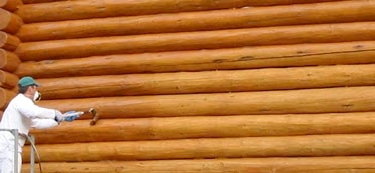 Lifeline Ultra-2 Log Stain on Logs