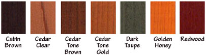 X-100 Deck Stain Colors