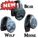 Alaska Forge Bear, Wolf, & Moose Track Knobs