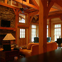 Interior Log Home Finishes