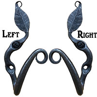 Alaska Forge Cabinet Leaf Style Hook Pulls