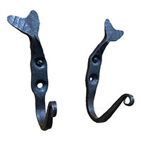 Alaska Forge Coat Hooks Fish Tail Style