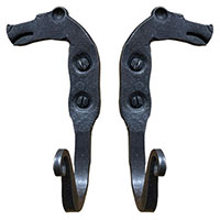 Alaska Forge Coat Hooks Bear Style