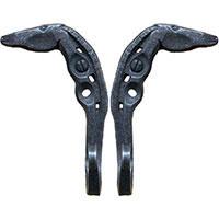 Alaska Forge Coat Hooks Horse Style