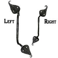 Alaska Forge Door Pulls Leaf Style