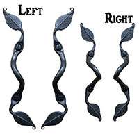 Alaska Forge Cabinet Leaf Style Pulls