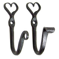 Alaska Forge Coat Hooks Heart Style