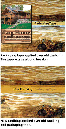 How to repair cracked chinking