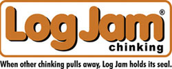 Log Jam Chinking When others chinking pulls away, Log Jam holds its seal.