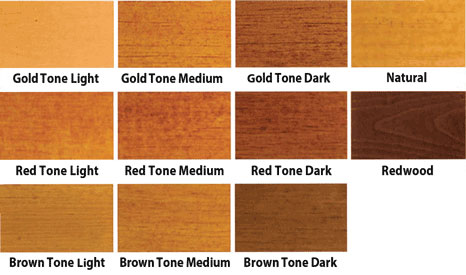Transformation Log Stain on New Wood