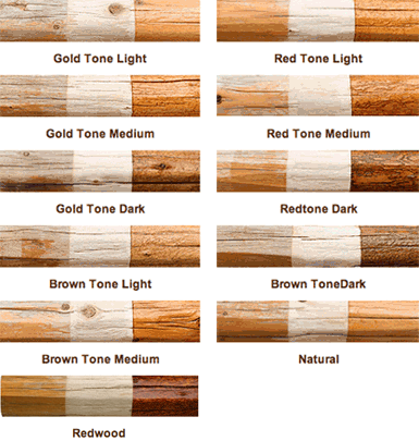 Transformation Log Stain Restoration Colors
