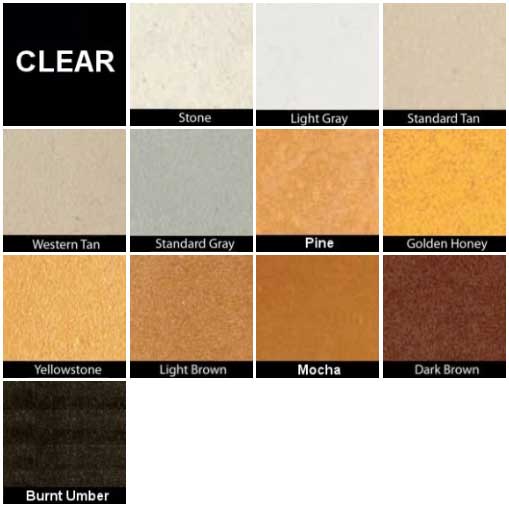 UV Gaurd Premium Caulk Colors Swatch