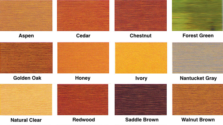 WR-5 Colors Swatch WR-5 Log Home Stain Colors