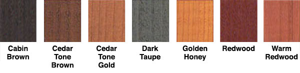 X-100 Deck Stain Colors