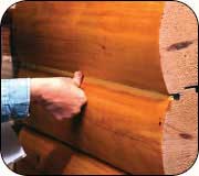 Tool Conceal Textured Caulking to ensure a tight seal