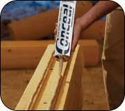Conceal Textured Caulking for stacked logs